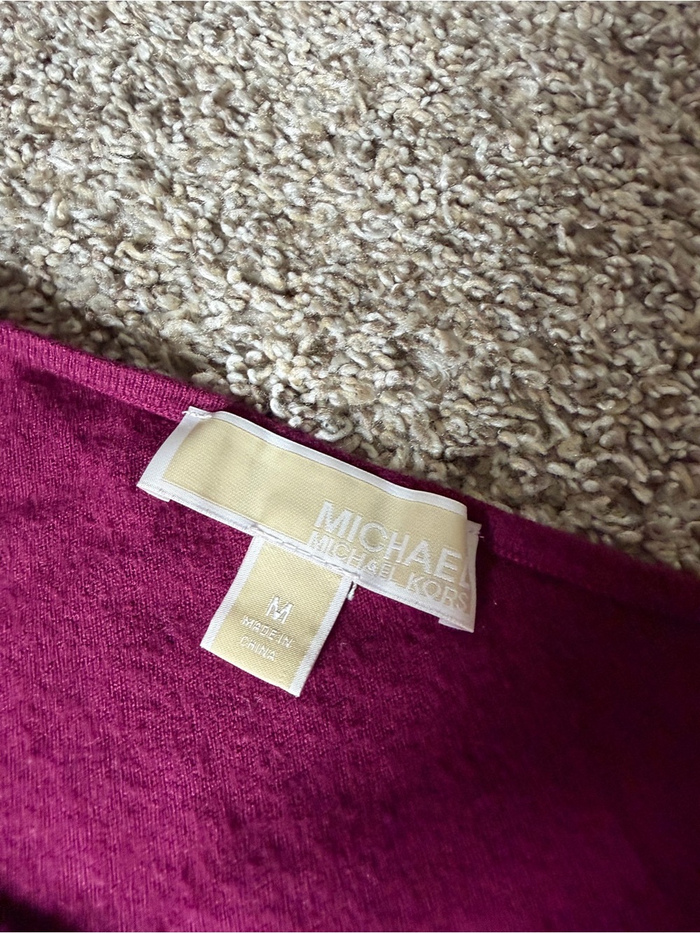Michael Kors Women's Crewneck Sweater in Berry Plum - Picture 5 of 5